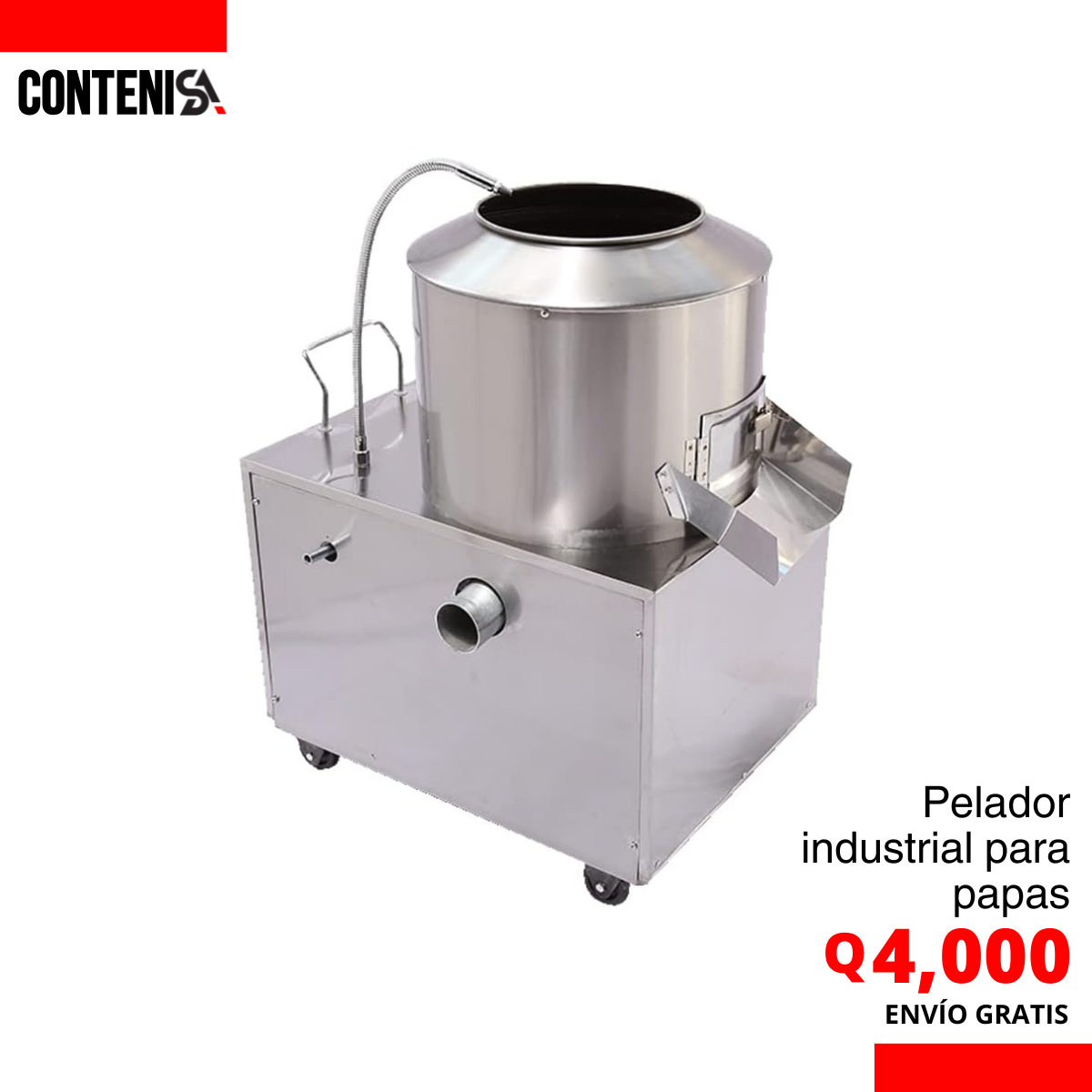 Máquina para pelar papas