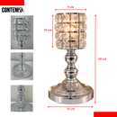 Candelabro plateado de cristales (Mod2)