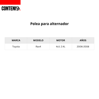 Polea para alternador