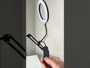 Lámpara LED con sujetador para celular