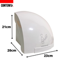 Secador de manos blanco