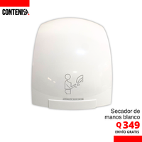 Secador de manos blanco
