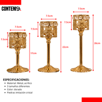 Set de candelabros redondos (Mod10)
