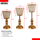 Set de candelabros tipo faroles (Mod12)