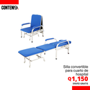 Silla convertible para cuarto de hospital