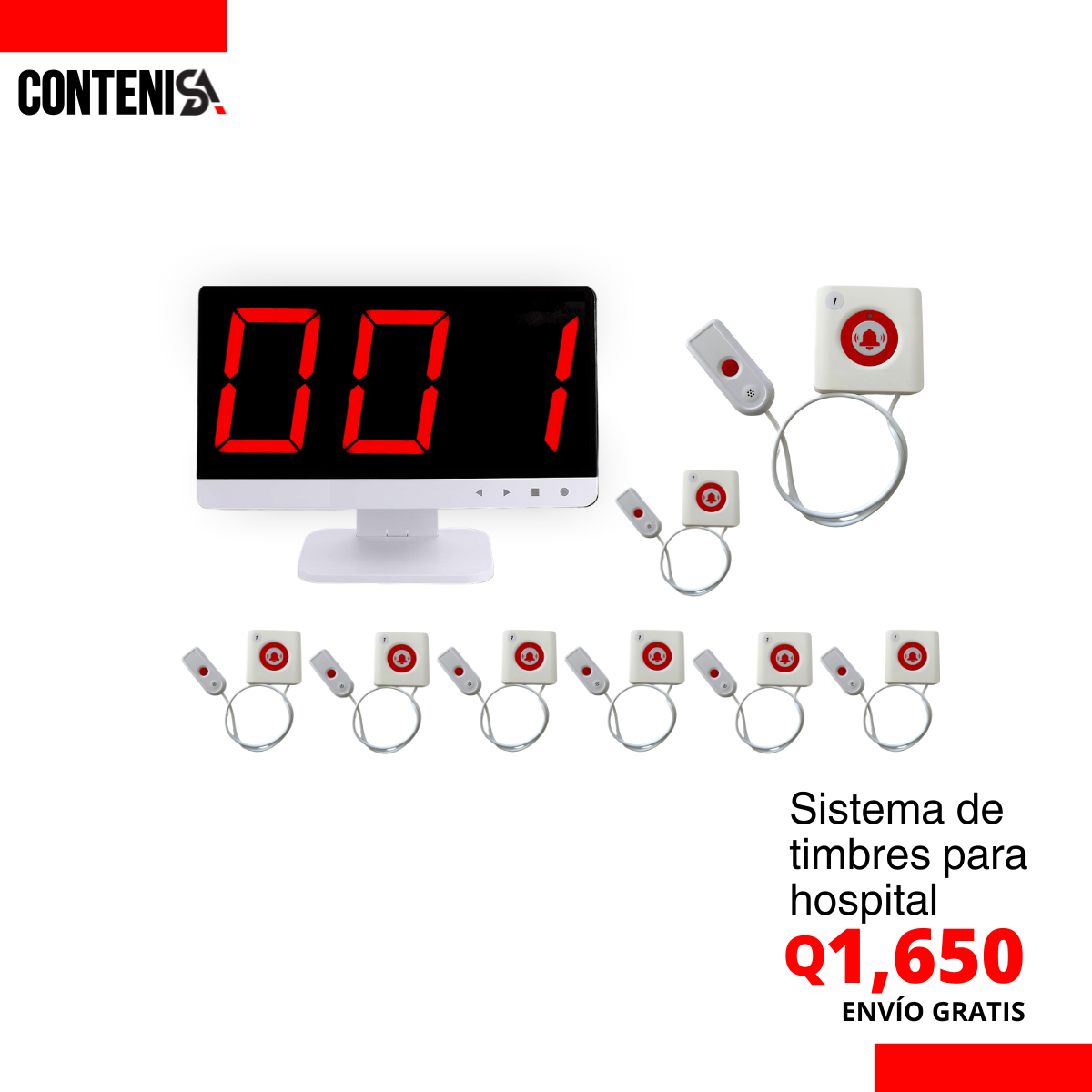 Sistema de timbres para hospital