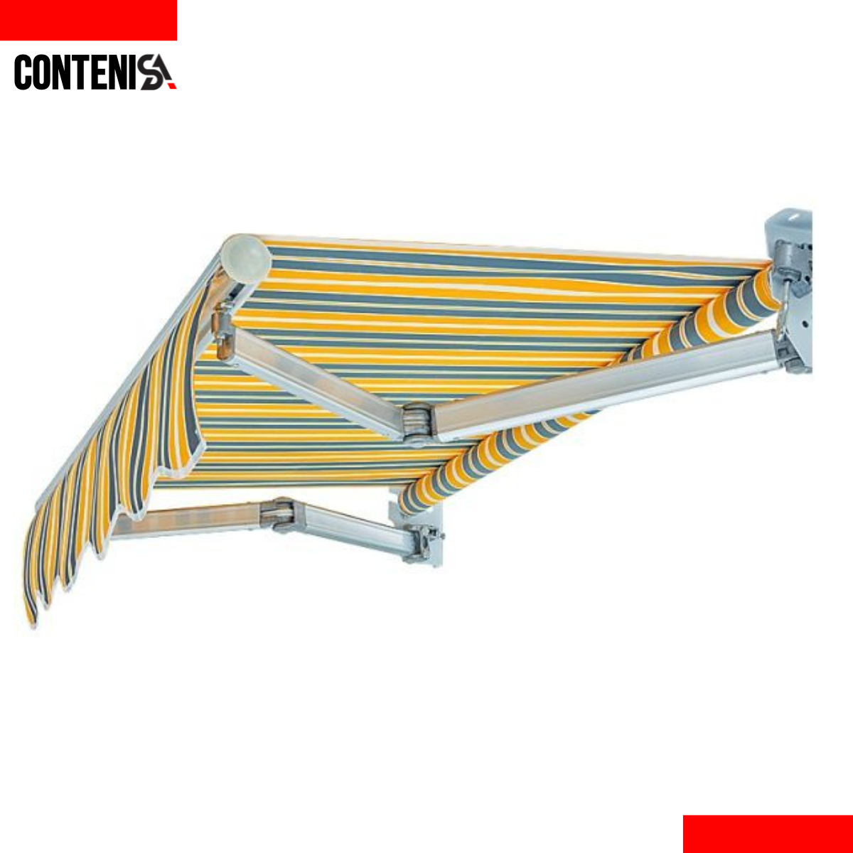 Toldo plegable retráctil con manivela