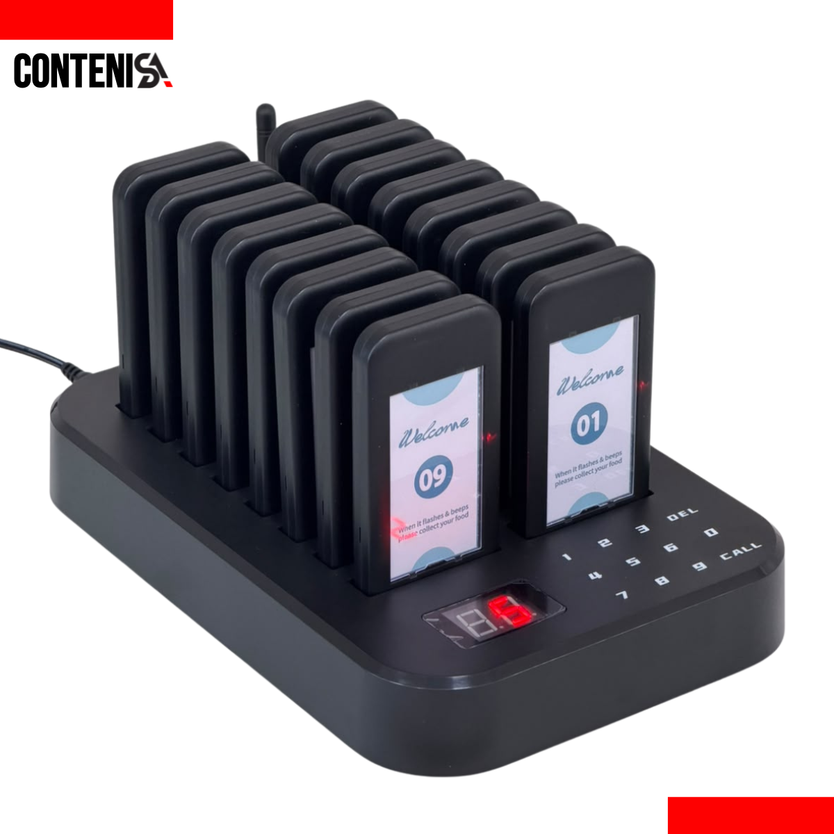Sistema de alarma para llamado de clientes