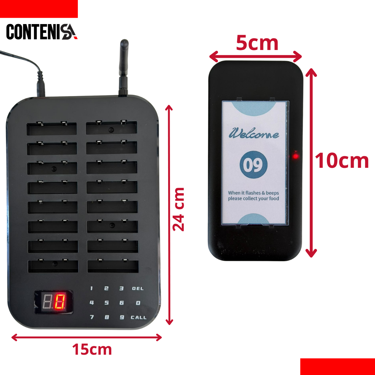 Sistema de alarma para llamado de clientes